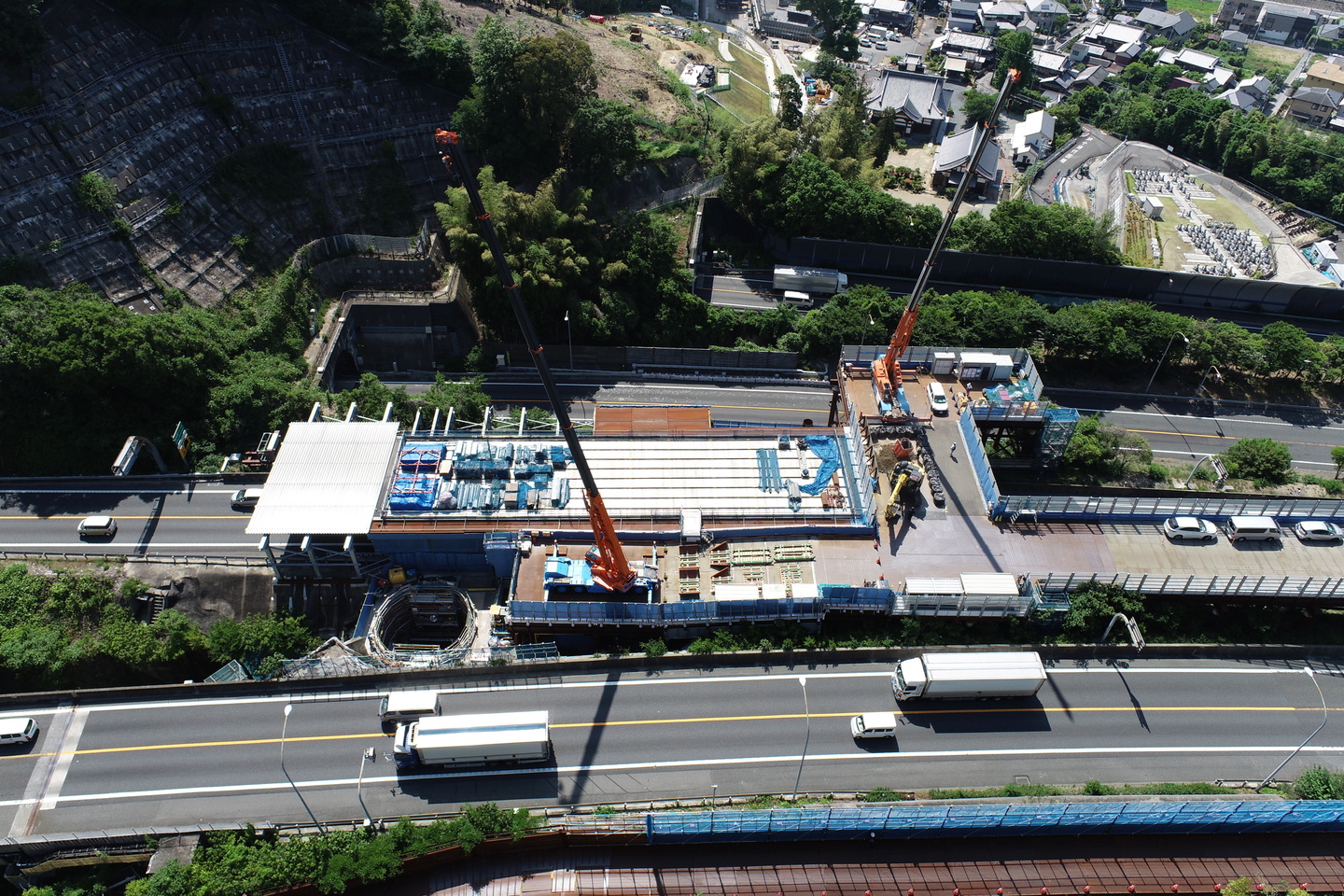 現場状況報告｜新名神高速道路 梶原トンネル工事